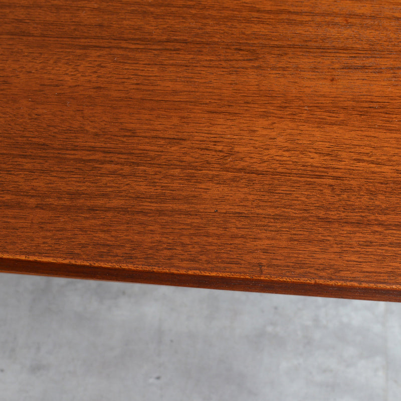 60Sチークローテーブル 13(天板剥離再塗装済)