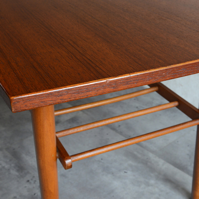 60Sチークローテーブル 13(天板剥離再塗装済)