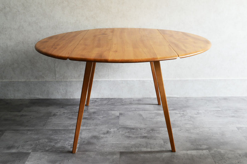 ERCOL　アーコール 　ラウンド　ドロップリーフテーブル　②