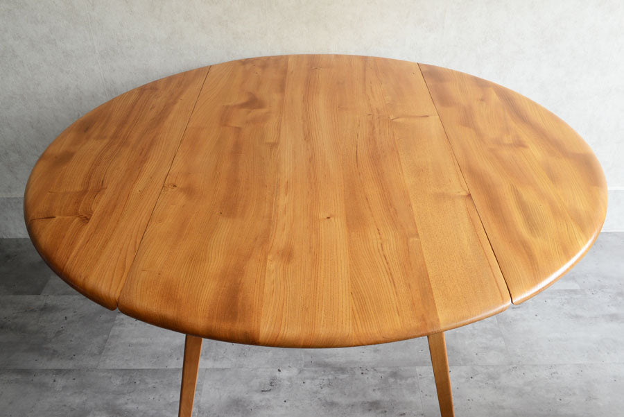 ERCOL　アーコール 　ラウンド　ドロップリーフテーブル　③