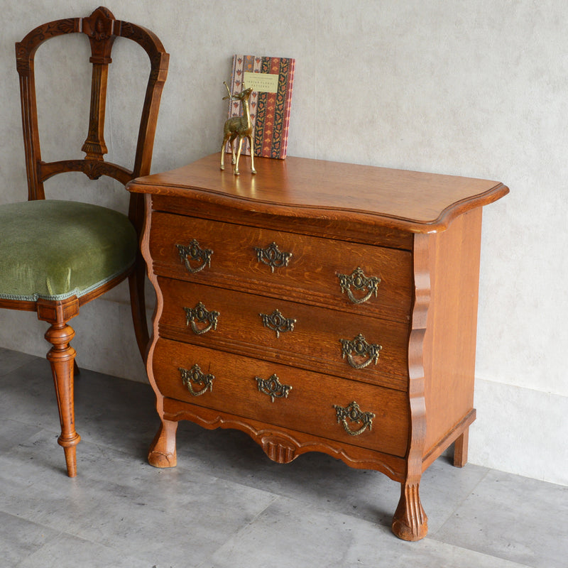 ベルギークラシックオークチェスト(3段）