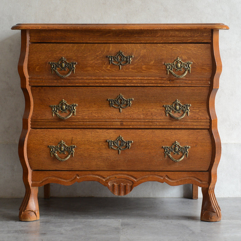 ベルギークラシックオークチェスト(3段）