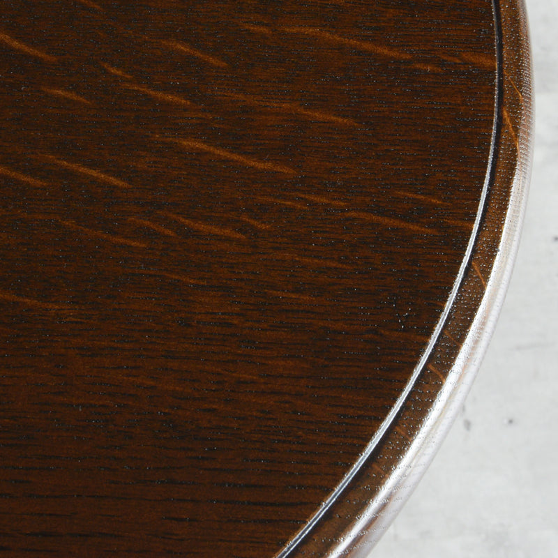 クラシックサイドテーブル　ラタン棚付03