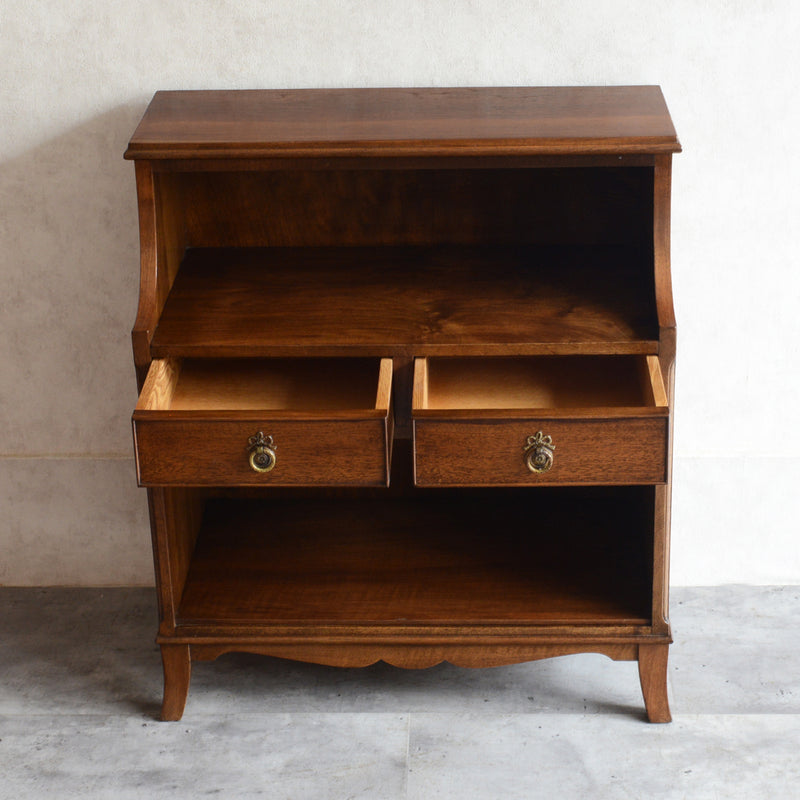 クラシック　抽斗付サイドキャビネット/ブックシェルフ