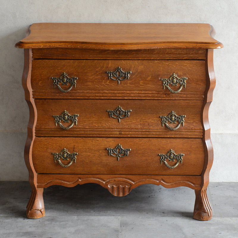 ベルギークラシックオークチェスト(3段）