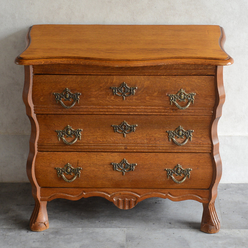 ベルギークラシックオークチェスト(3段）