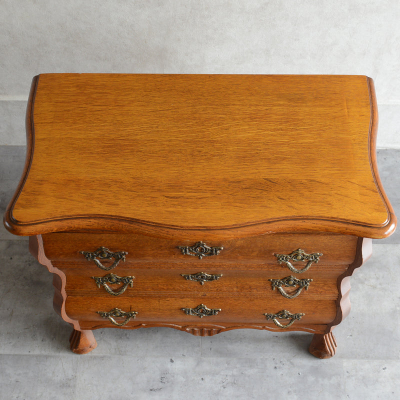 ベルギークラシックオークチェスト(3段）