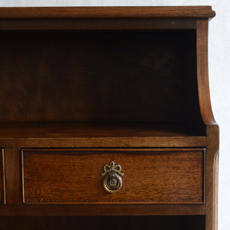 クラシック　抽斗付サイドキャビネット/ブックシェルフ