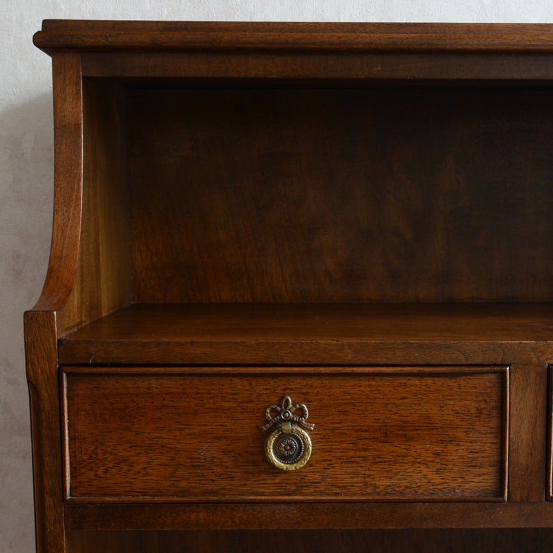 クラシック　抽斗付サイドキャビネット/ブックシェルフ