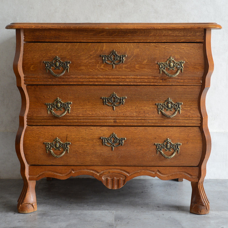 ベルギークラシックオークチェスト(3段）