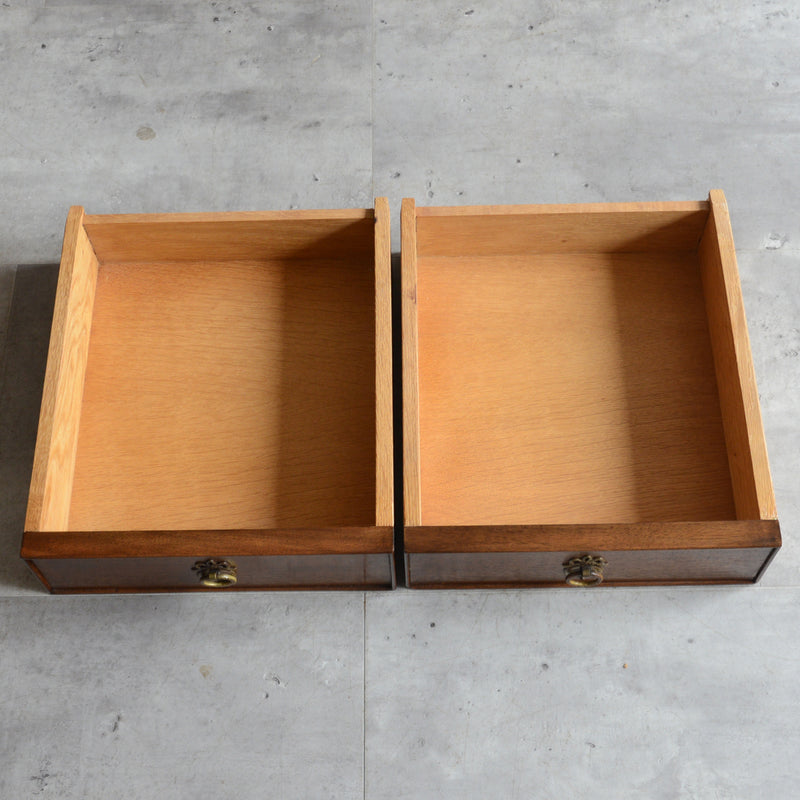 クラシック　抽斗付サイドキャビネット/ブックシェルフ