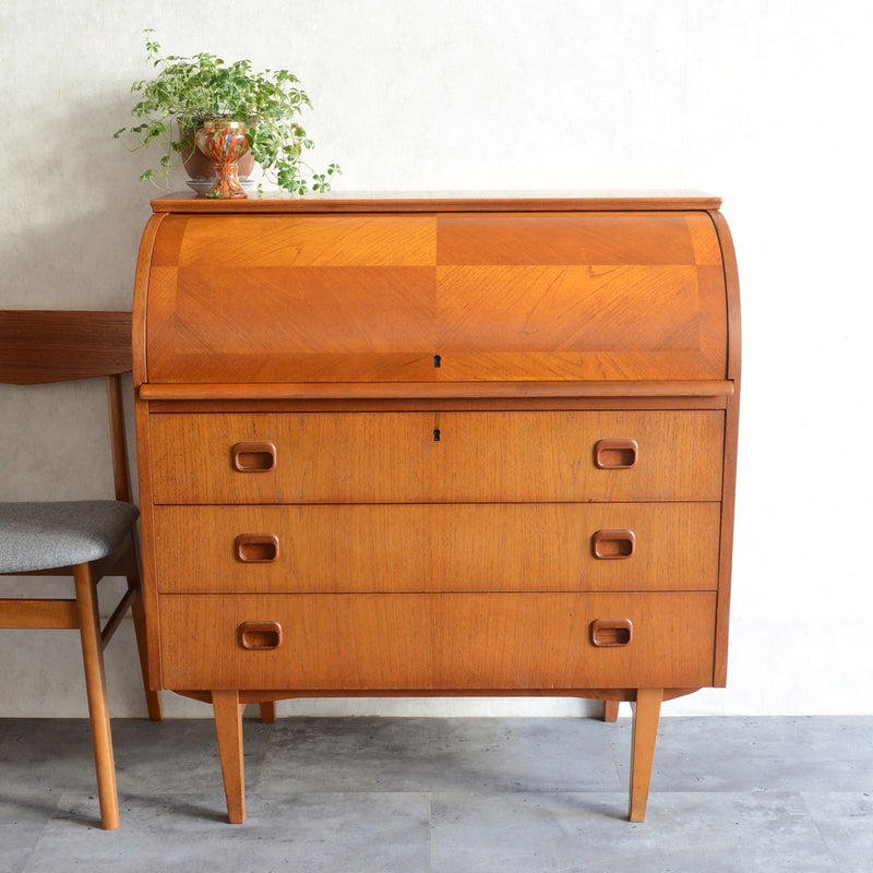 北欧 Markaryds Mobelindustri　ロールトップ ライティングビューロー