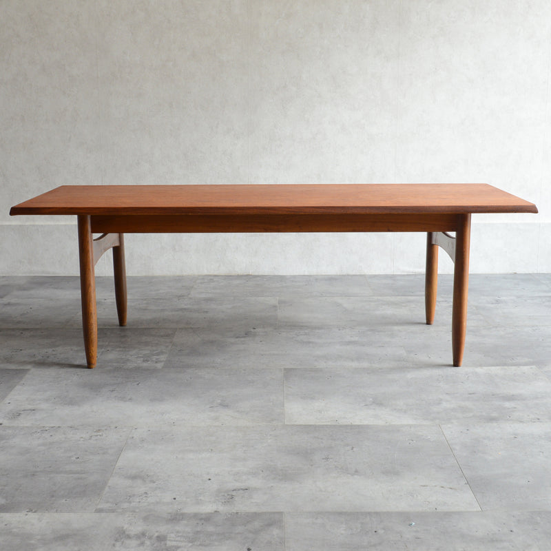 60S チーク ローテーブル 21 (天板剥離再塗装済）