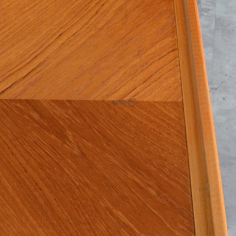 60Ｓチーク ローテーブル05(棚付）