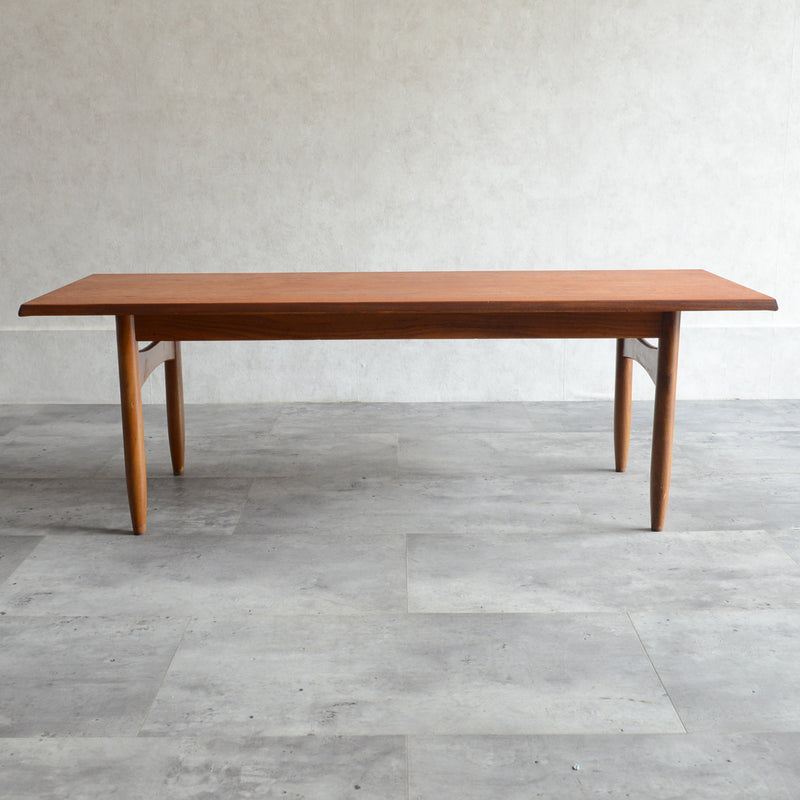 60S チーク ローテーブル 21 (天板剥離再塗装済）