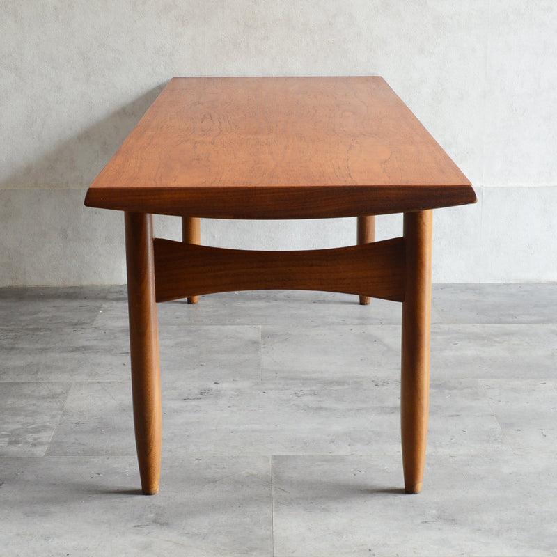 60S チーク ローテーブル 21 (天板剥離再塗装済）