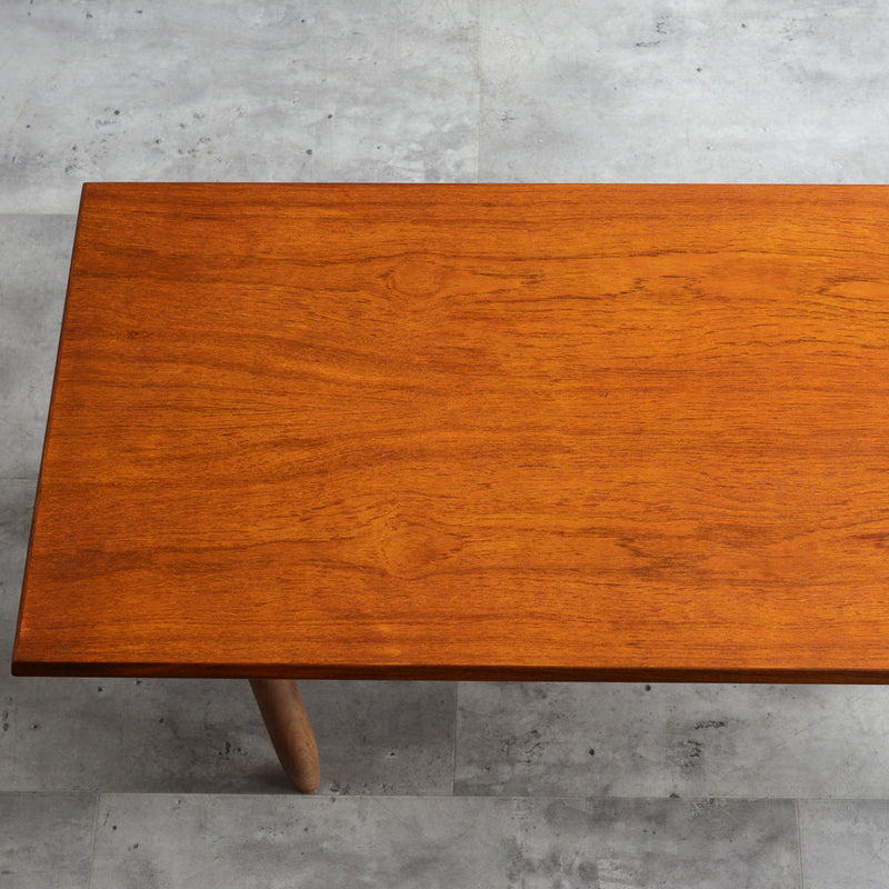 60S チーク ローテーブル 21 (天板剥離再塗装済）