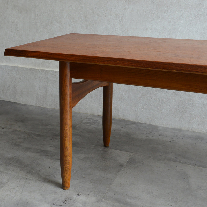 60S チーク ローテーブル 21 (天板剥離再塗装済）