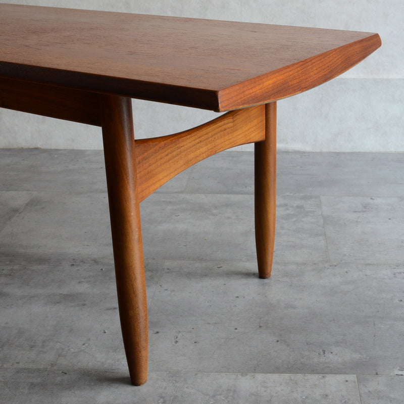 60S チーク ローテーブル 21 (天板剥離再塗装済）