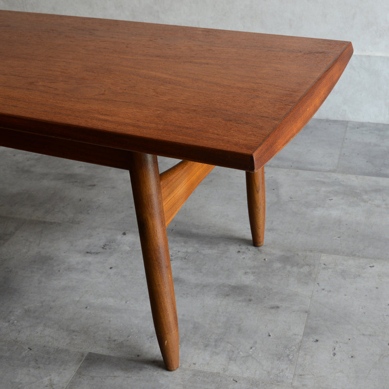 60S チーク ローテーブル 21 (天板剥離再塗装済）