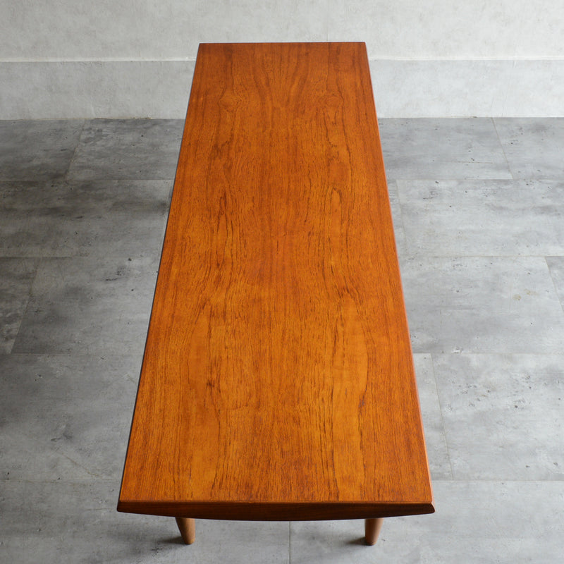 60S チーク ローテーブル 21 (天板剥離再塗装済）