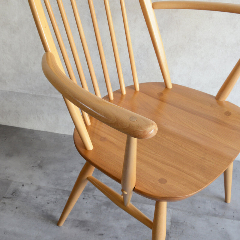 ERCOL アーコール アーム付クエーカーチェア07(ラージサイズ）
