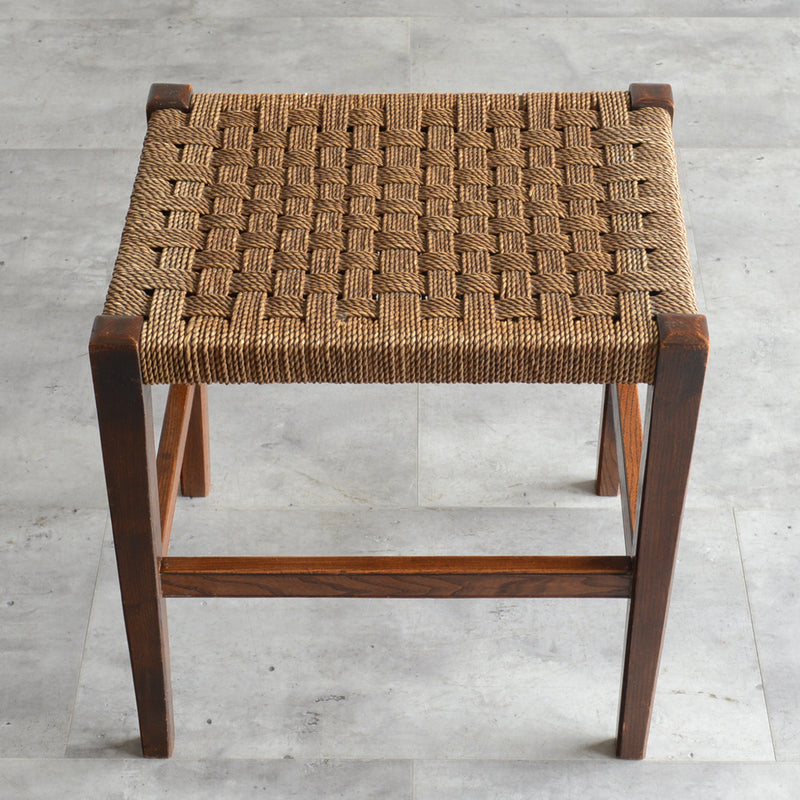 オランダヴィンテージ ペーパーコードスツール