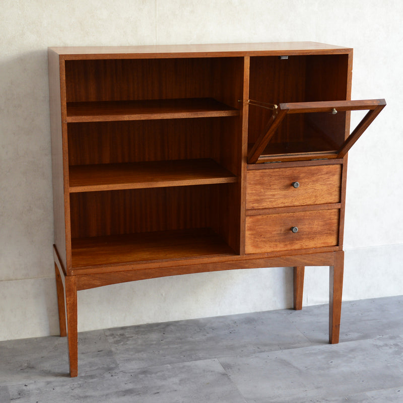 60sチークガラス扉キャビネット　008