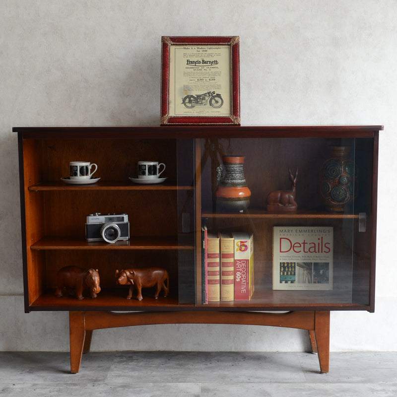 60s チーク ガラスキャビネット 18