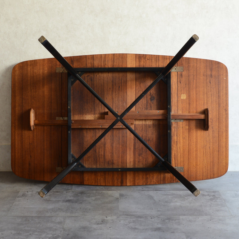 G-PLAN ジープラン Tola&Black ドロップリーフテーブル 01(天板剝離再塗装済）