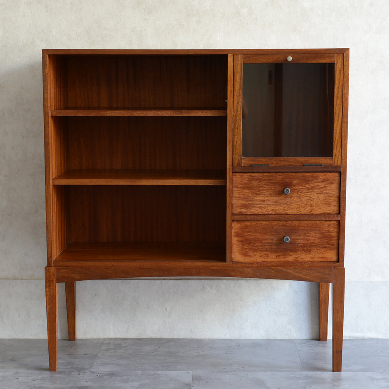 60sチークガラス扉キャビネット　008