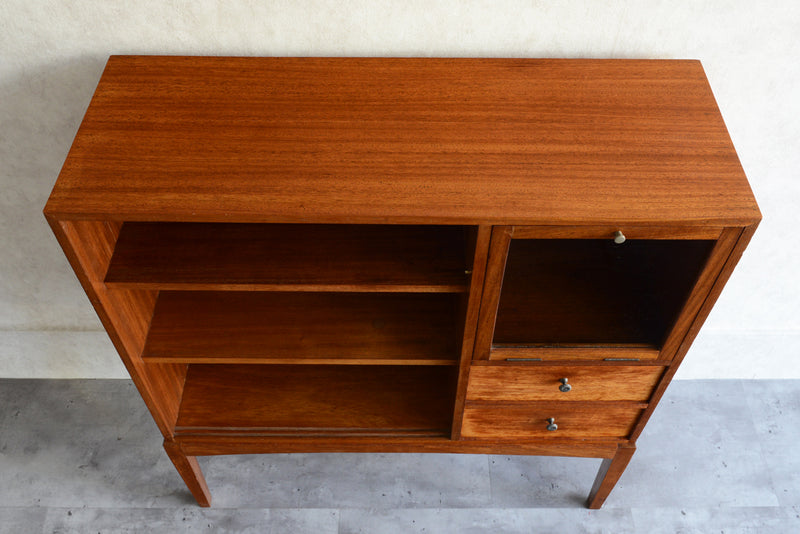 60sチークガラス扉キャビネット　008