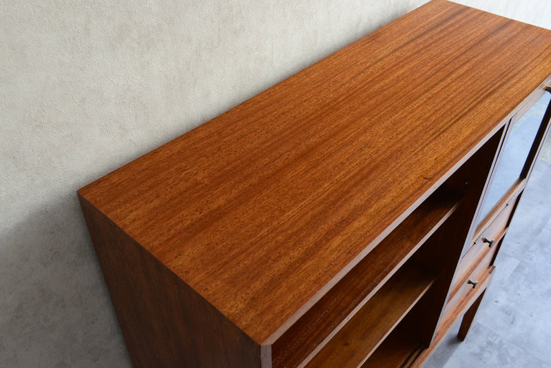 60sチークガラス扉キャビネット　008