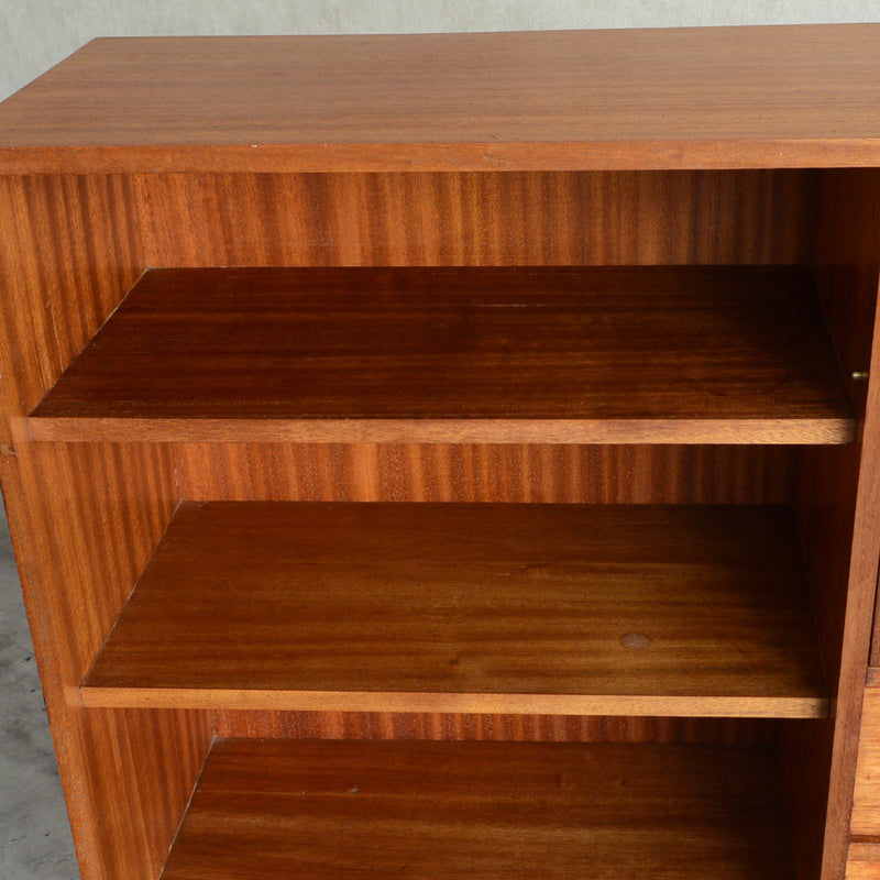 60sチークガラス扉キャビネット　008