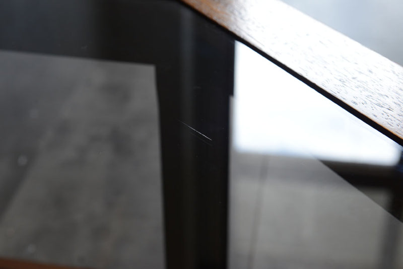 イギリスヴィンテージ　オーク&ラタン　ローテーブル