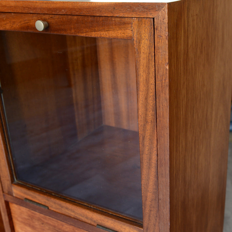 60sチークガラス扉キャビネット　008
