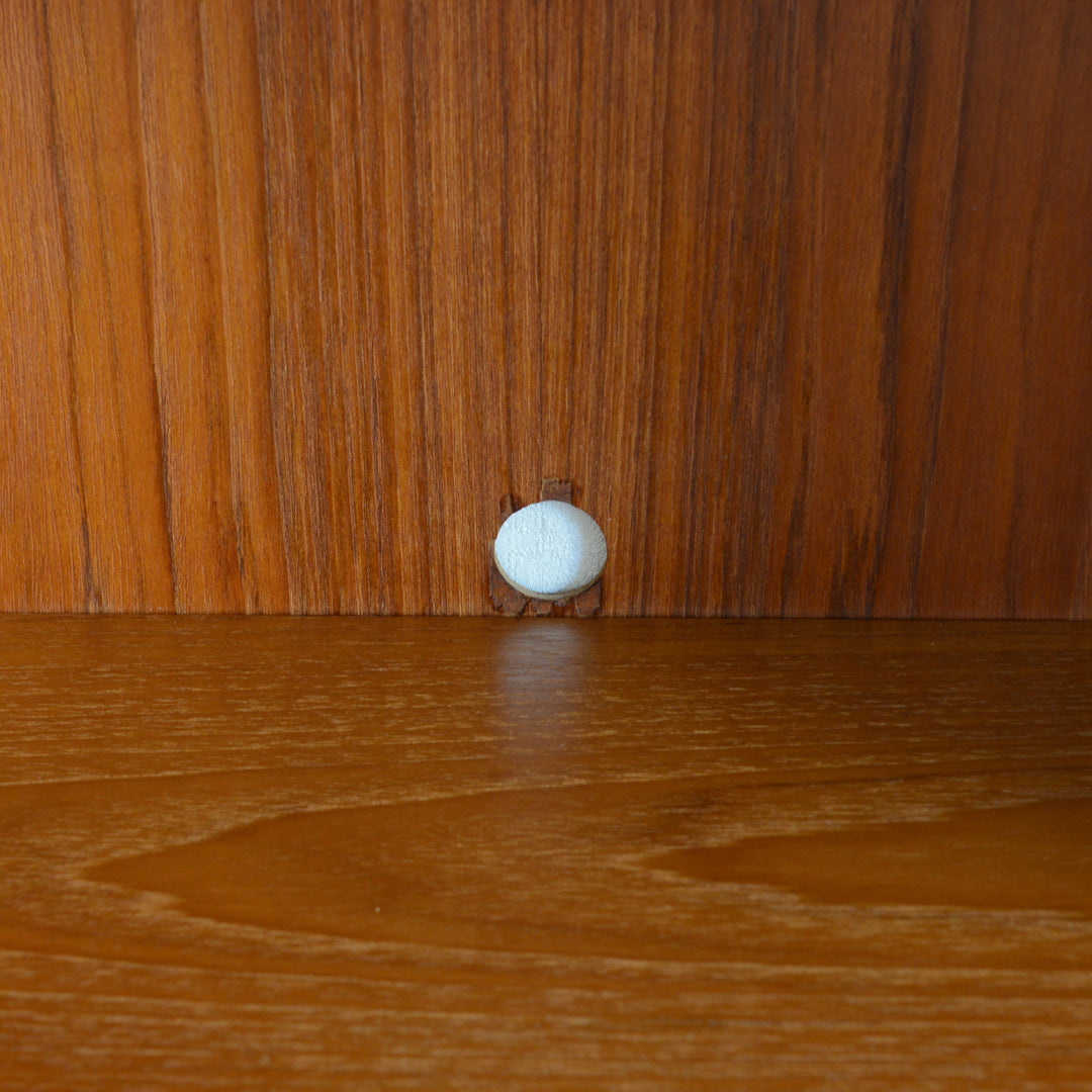 デンマーク ヴィンテージ シェルフ 5-7 木扉付