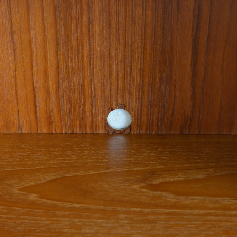 デンマーク ヴィンテージ シェルフ 5-7 木扉付