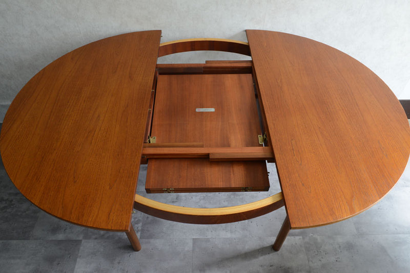 マッキントッシュ McINTOSH チーク　ラウンドエクステンション　ダイニングテーブル03