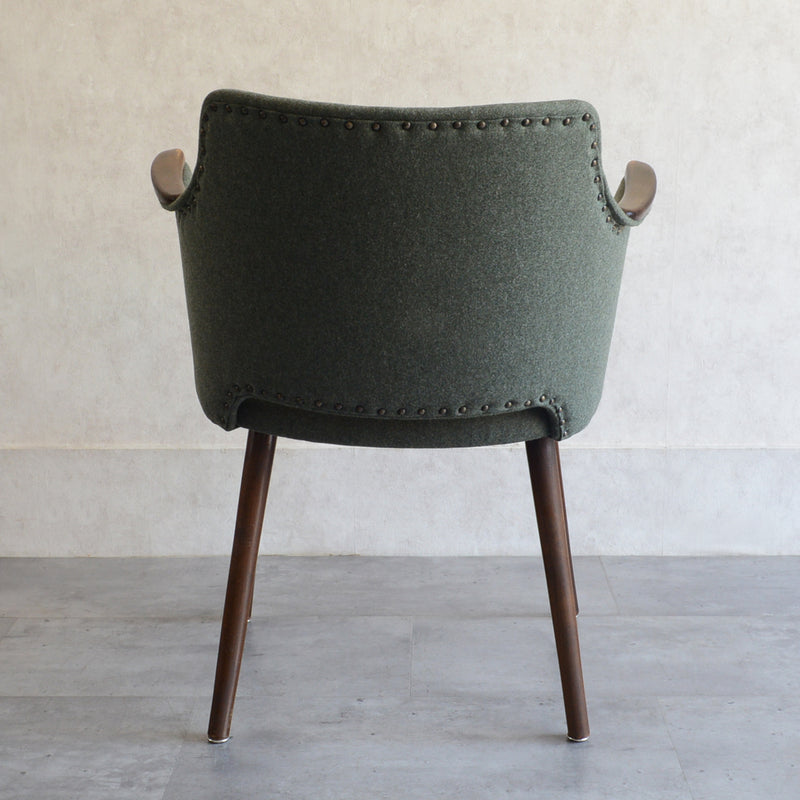 ドイツ ヴィンテージ アームチェア（張替済グリーン）