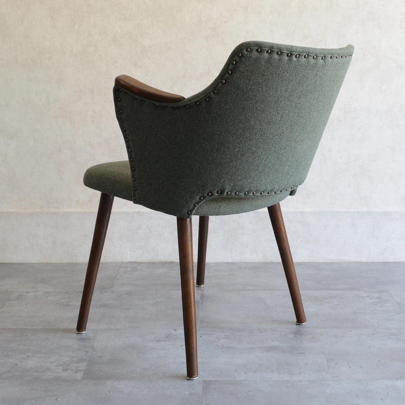 ドイツ ヴィンテージ アームチェア（張替済グリーン）