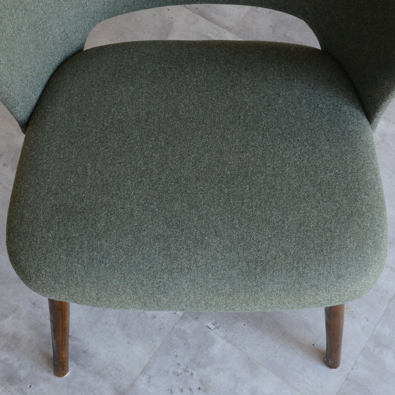 ドイツ ヴィンテージ アームチェア（張替済グリーン）