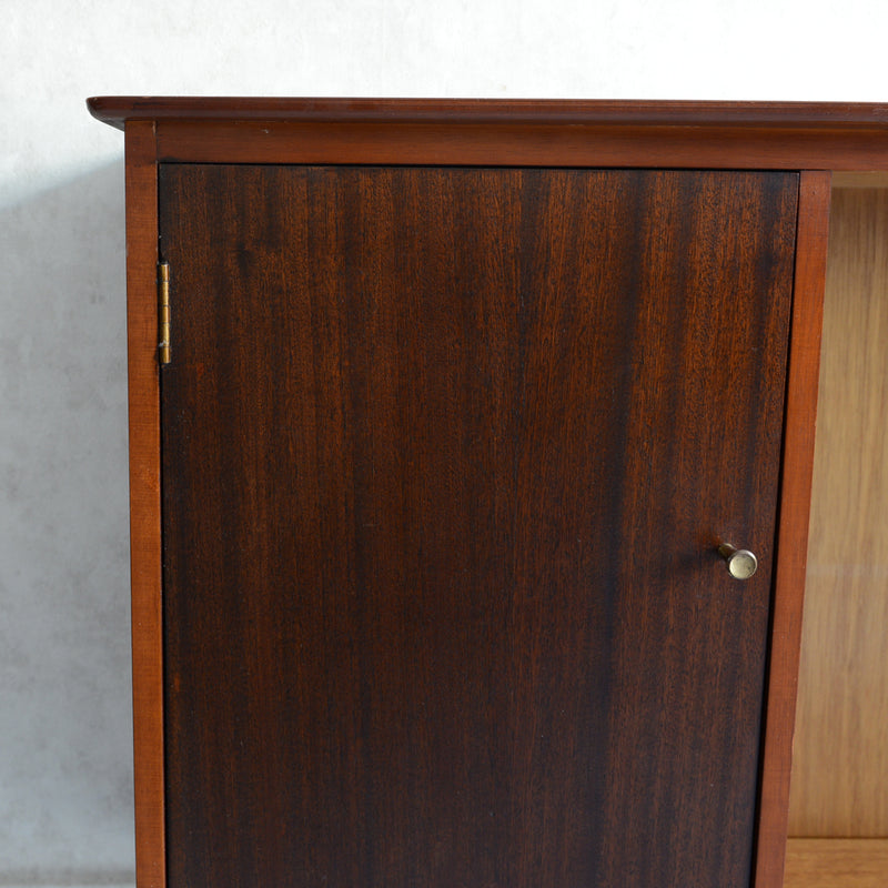 イギリス ヴィンテージ ガラス扉キャビネット 014