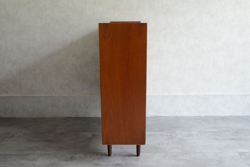 ガラス扉チークキャビネット004