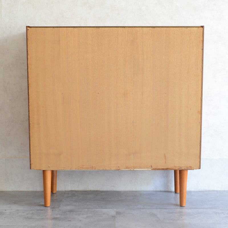 デンマークヴィンテージ　扉付きブックシェルフ3-1（ウッドオイル仕上）