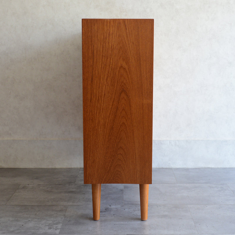 デンマークヴィンテージ　扉付きブックシェルフ3-1（ウッドオイル仕上）