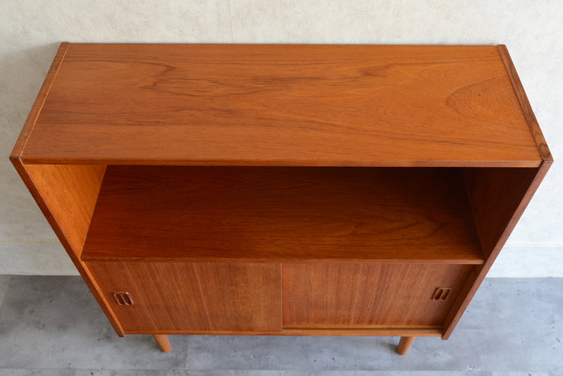 デンマークヴィンテージ　扉付きブックシェルフ3-1（ウッドオイル仕上）