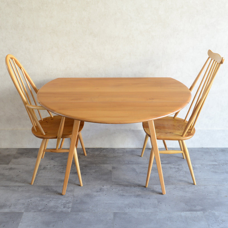 S様見学予約商品　ERCOLバタフライテーブル 11（天板剥離再塗装済）