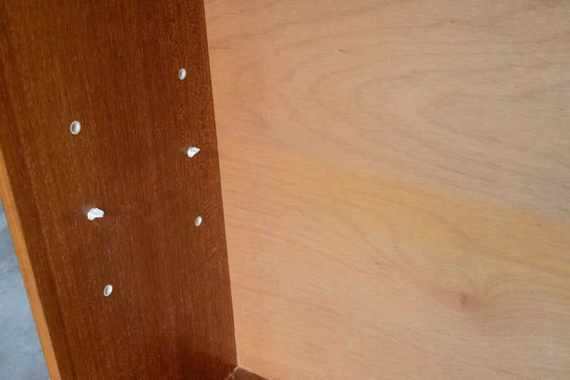 ガラス扉チークキャビネット004