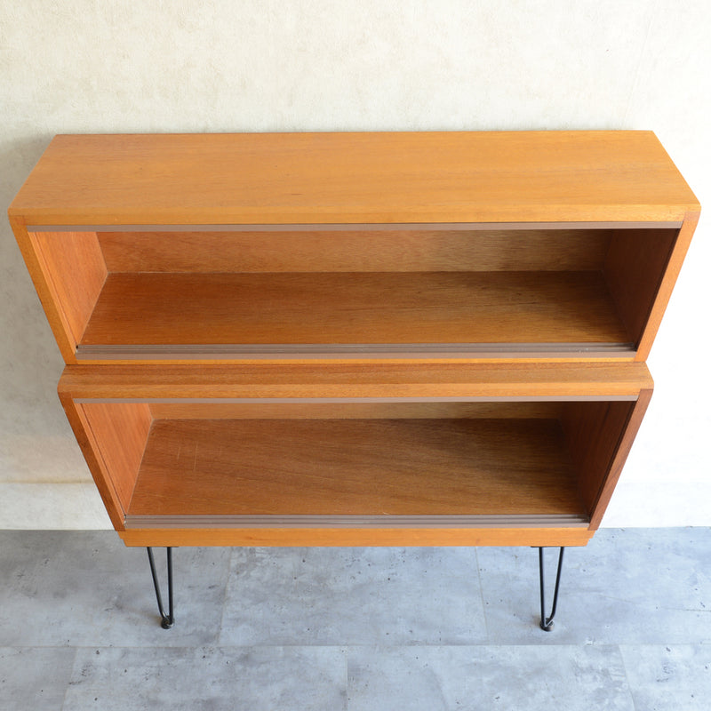 Simplex マホガニー ブックケース カップボード 34 アイアンレッグ